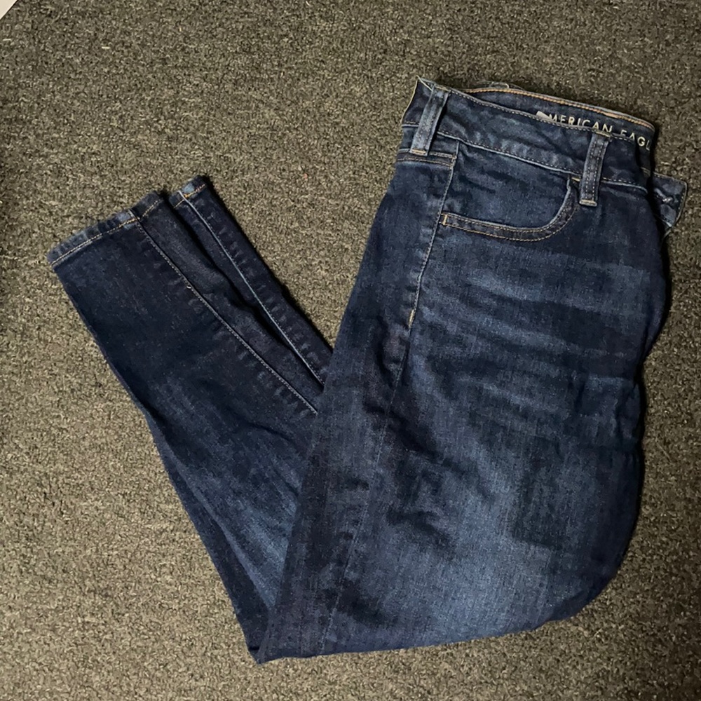 High rise American eagle jegging